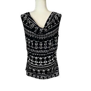 Ann Taylor Black and White Dressy Tank. Size Small. Great Condition!